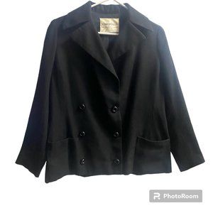 Stavropoulos Vintage Black Knit Double Breasted Blazer Jacket‎